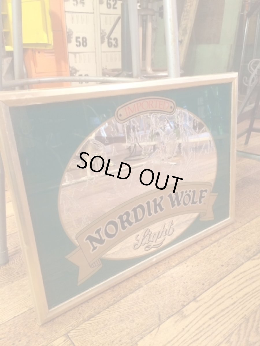 画像1: Pub Mirror "Nordik Wolf Light Beer" (1)