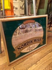 画像1: Pub Mirror "Nordik Wolf Light Beer" (1)