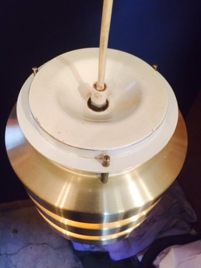 画像1: Gold Pendant Lamp