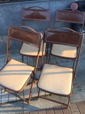 画像13: Vintage Industrial Folding Chair (13)