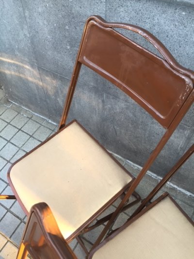 画像3: Vintage Industrial Folding Chair