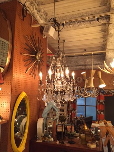 画像1: Vintage Industrial Italy Chandelier 