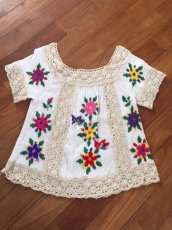 画像1: Vintage mexican blouse (1)
