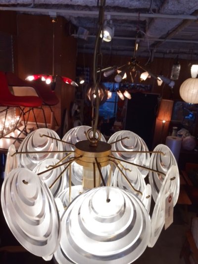 画像1: Lucite Panel Pendant Light 