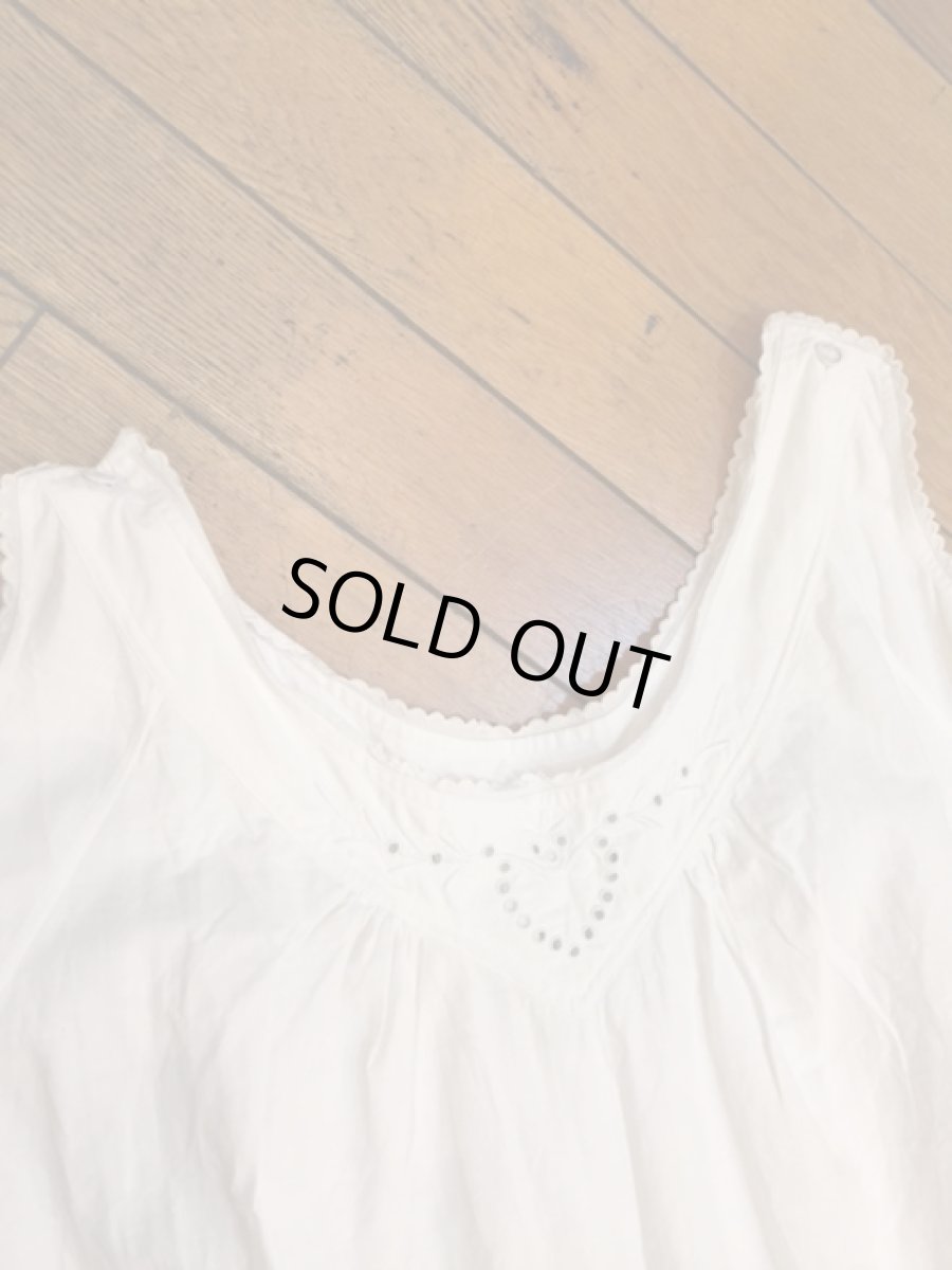 画像2: Vintage Cotton no sleeve one piece (2)