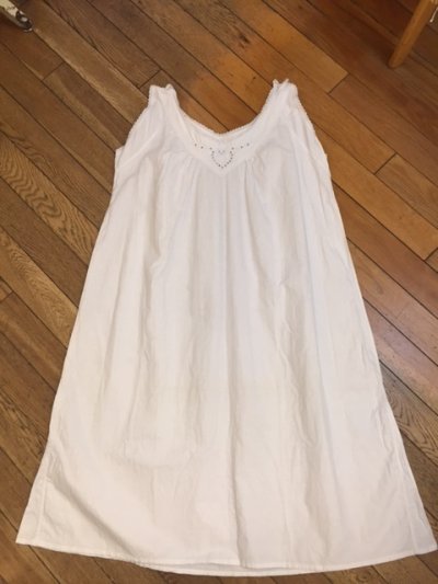 画像1: Vintage Cotton no sleeve one piece