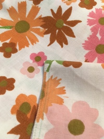 画像2: 70's Flower Percale Sheet