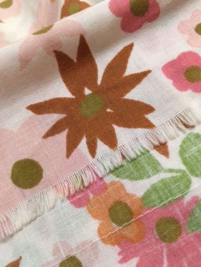 画像3: 70's Flower Percale Sheet