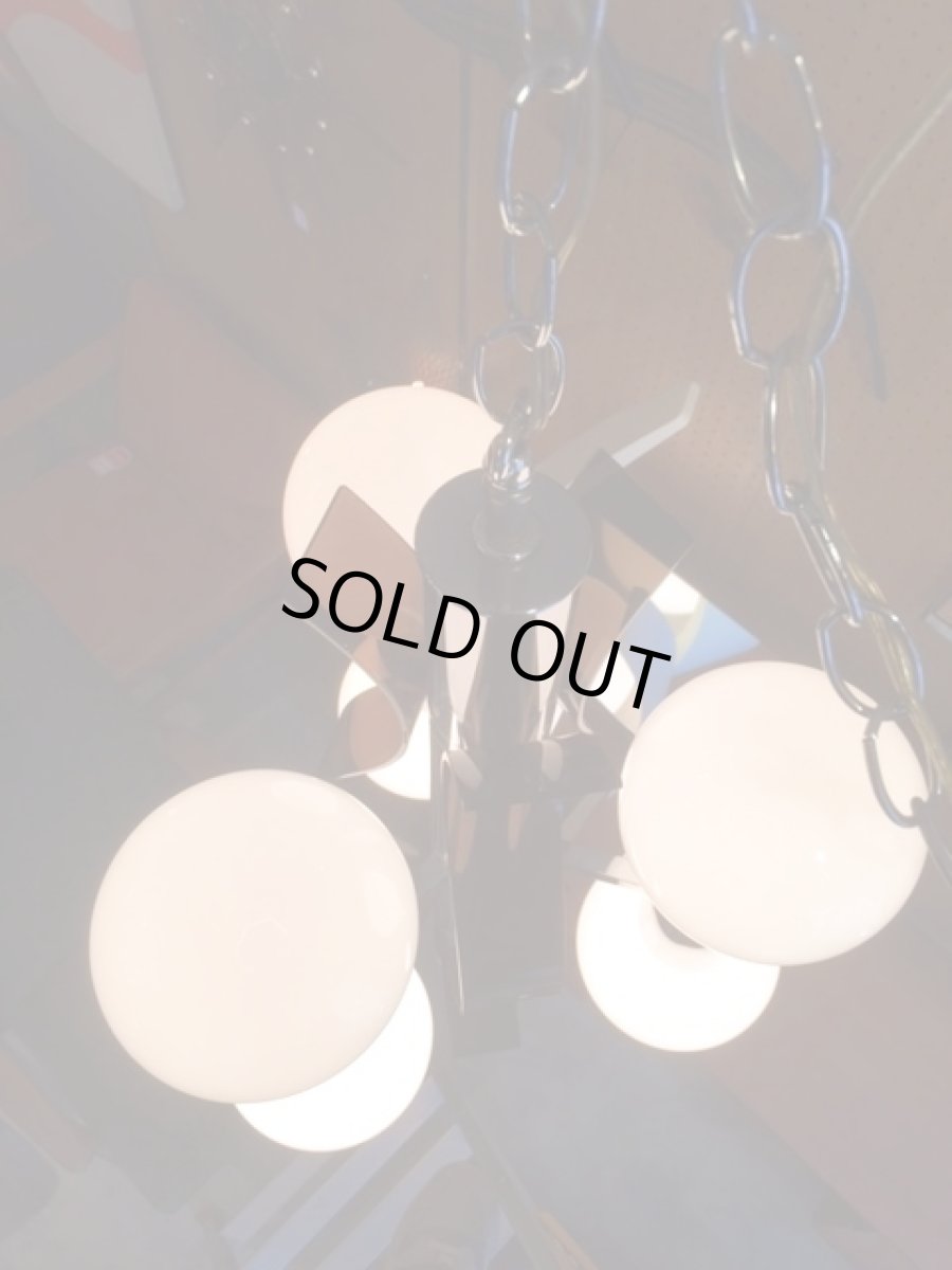 画像5: Chrome Lucite Panel Pendant Light (5)