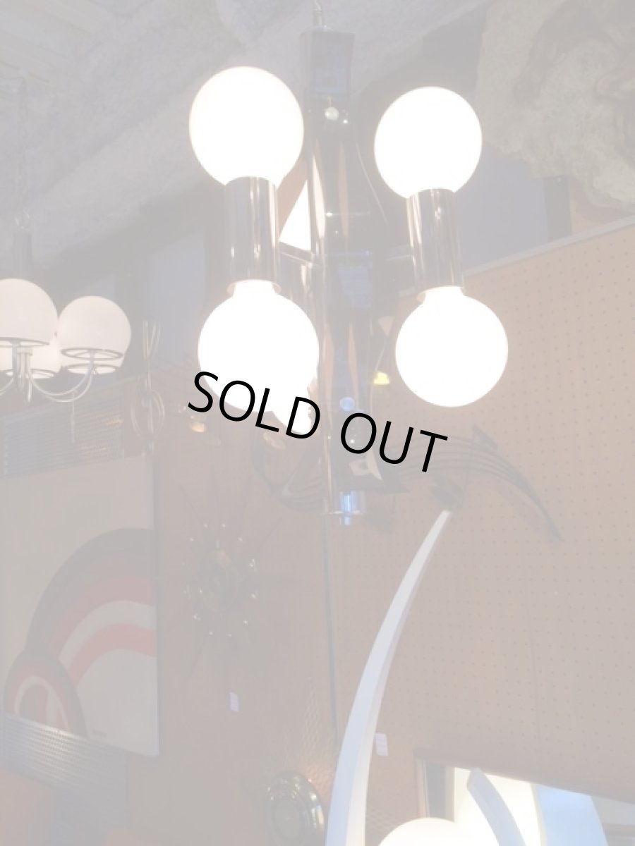 画像6: Chrome Lucite Panel Pendant Light (6)