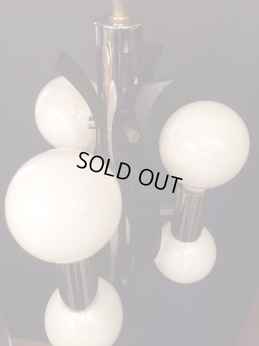 画像4: Chrome Lucite Panel Pendant Light (4)