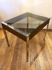 画像1: 80's Glass Table (1)