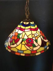 画像1: Stained Glass Pendant Light (1)