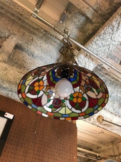 画像2: Stained Glass Pendant Light