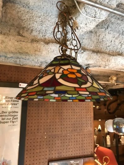 画像1: Stained Glass Pendant Light