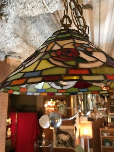 画像3: Stained Glass Pendant Light