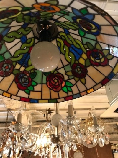 画像3: Stained Glass Pendant Light