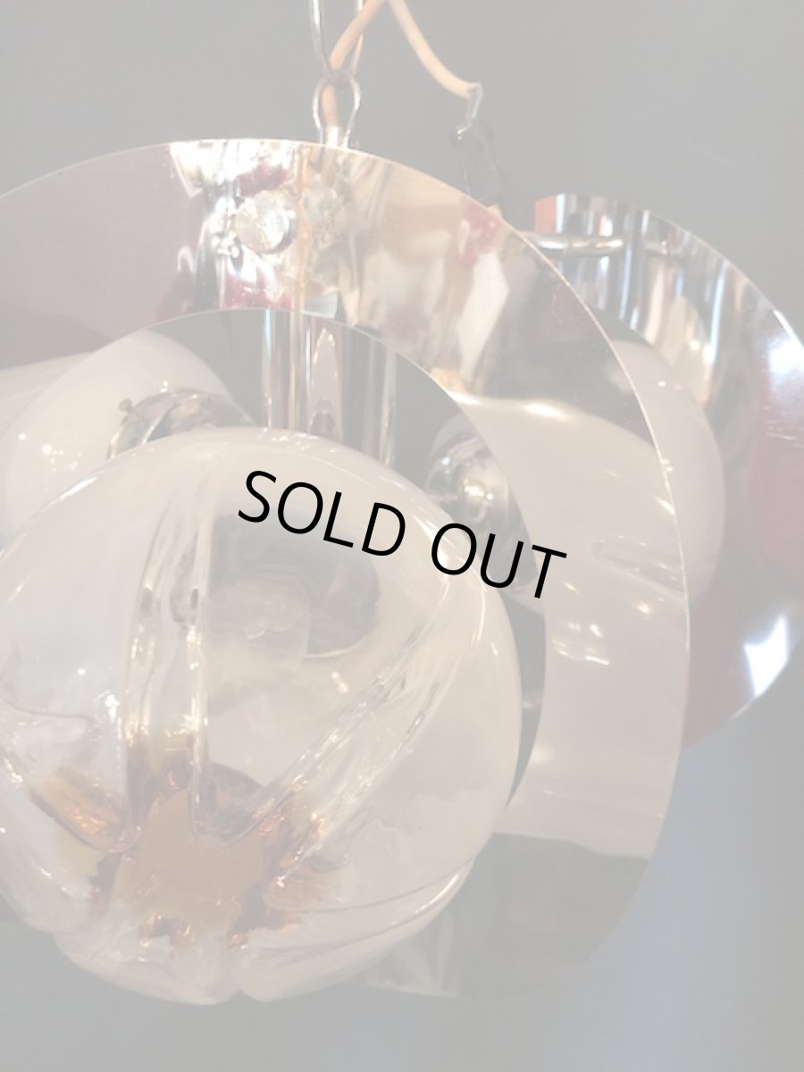 画像6: "Murano" Crome Pendant Light (6)