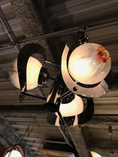 画像2: "Murano" Crome Pendant Light