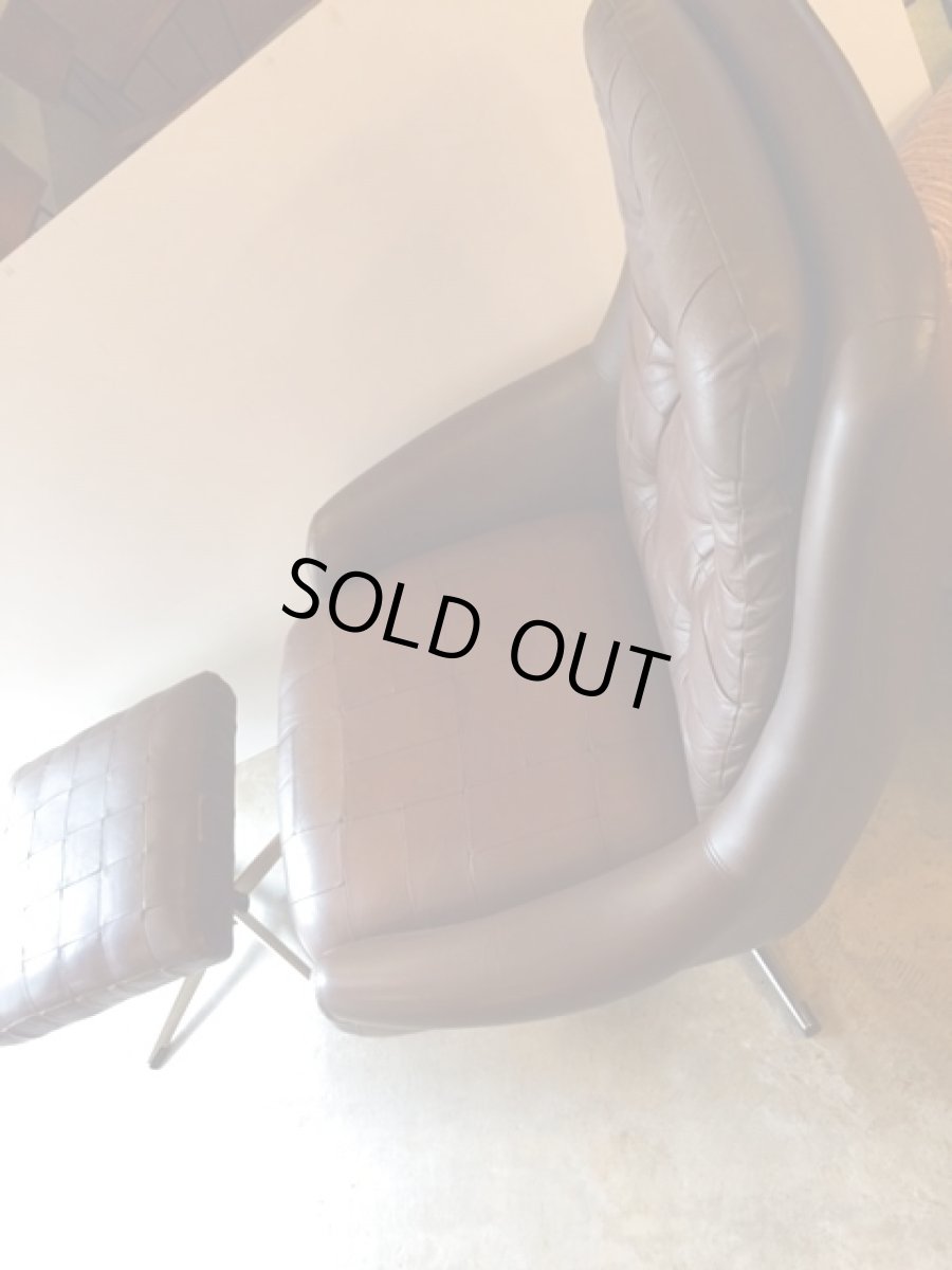 画像10: Leather Sofa &Ottoman (10)
