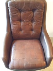 画像3: Leather Sofa ＆Ottoman (3)