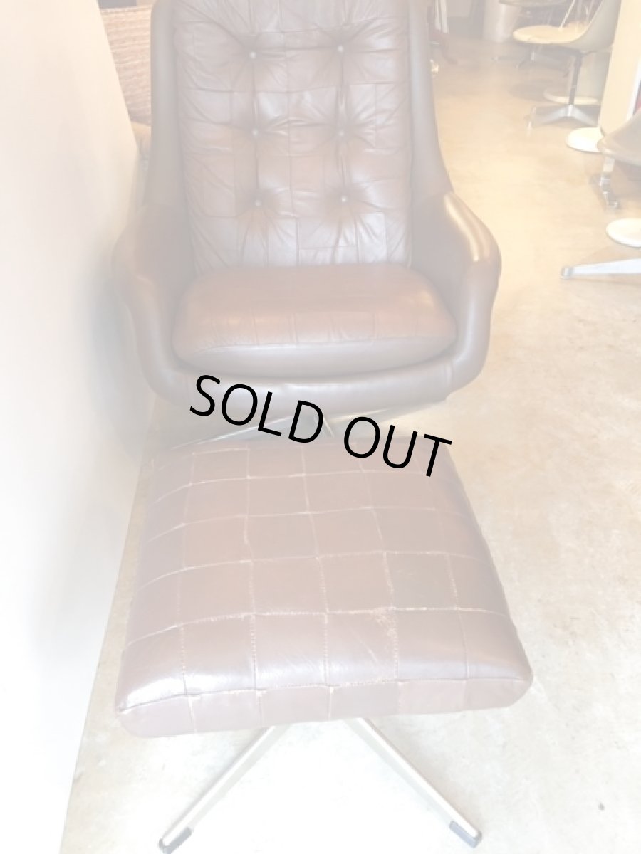 画像9: Leather Sofa &Ottoman (9)