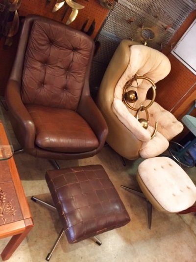 画像2: Leather Sofa ＆Ottoman