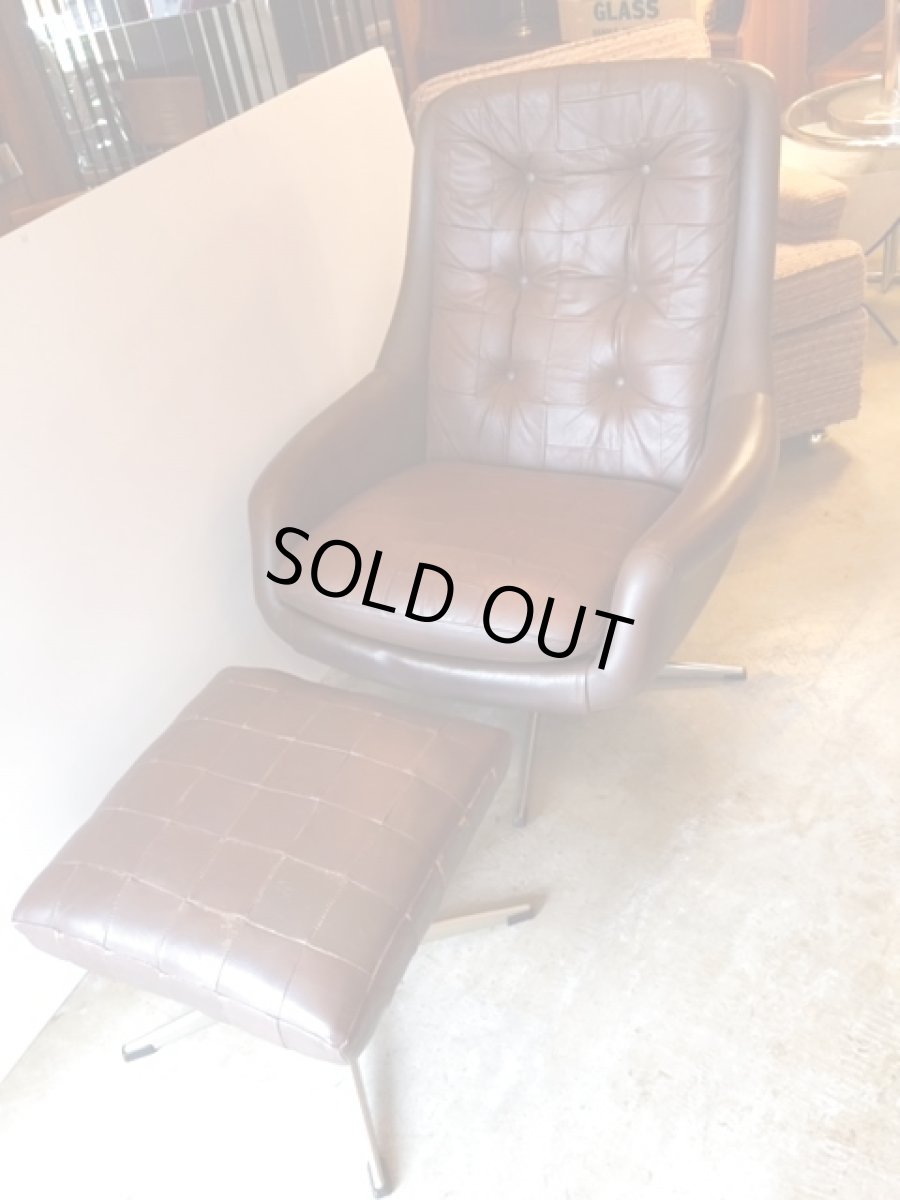 画像8: Leather Sofa &Ottoman (8)