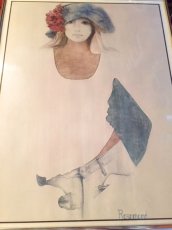 画像1: "Rosamond" Vintage Wall Hang (1)