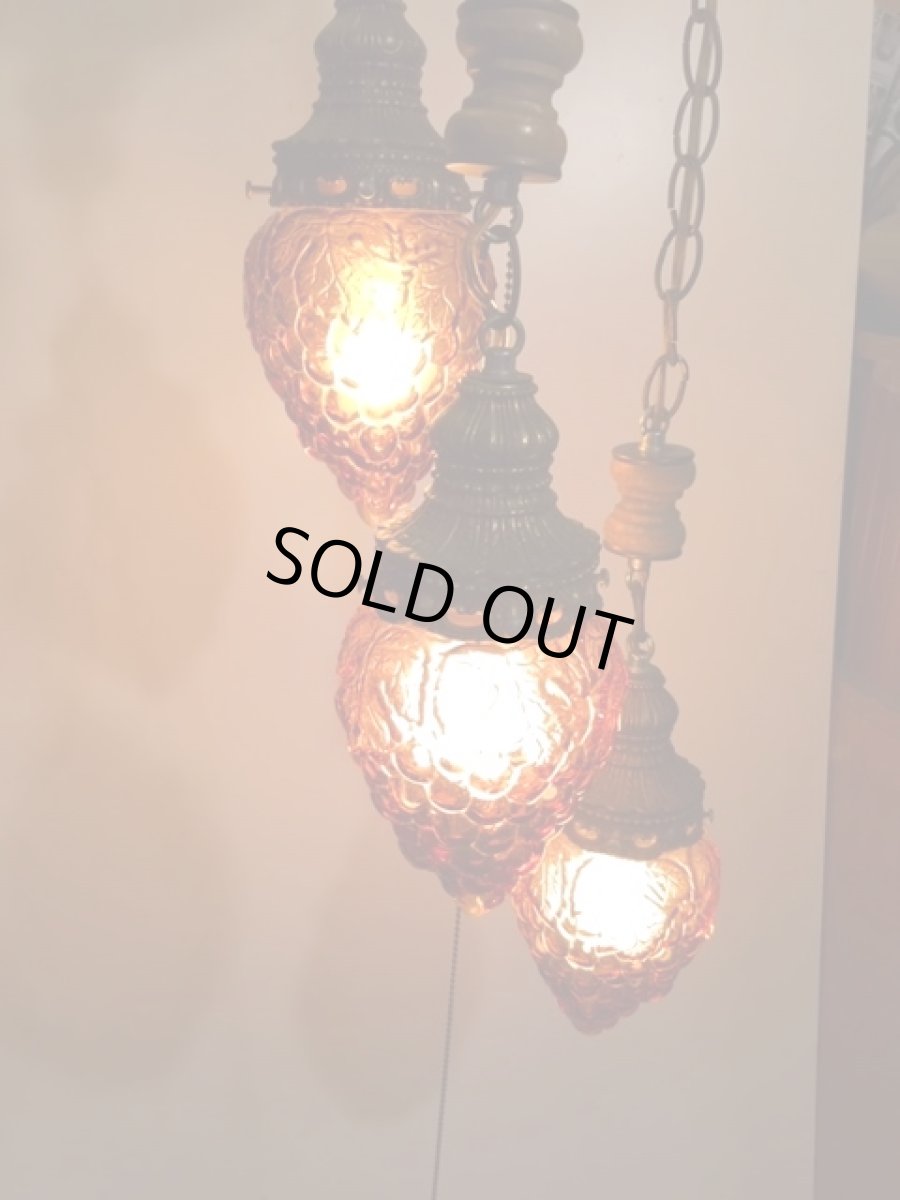 画像2:  3連Grape  Pendant Light (2)