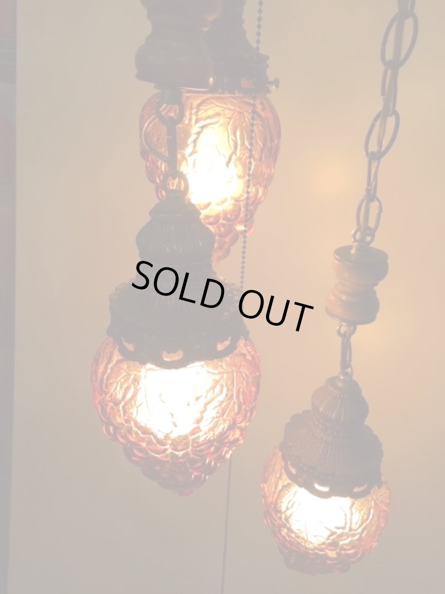画像4:  3連Grape  Pendant Light (4)