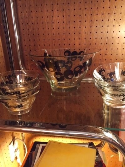 画像3: "POP CORN"Glass Bowl