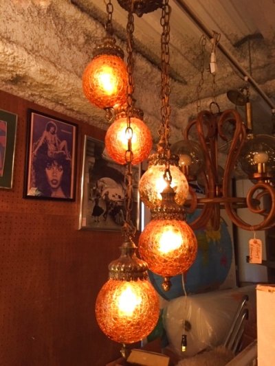 画像2:  5連 Crack Pendant Light