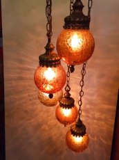 画像1:  5連 Crack Pendant Light (1)