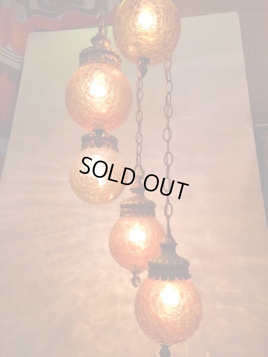 画像3:  5連 Crack Pendant Light (3)