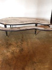 画像2: 50's Kidney Coffee Table set (2)