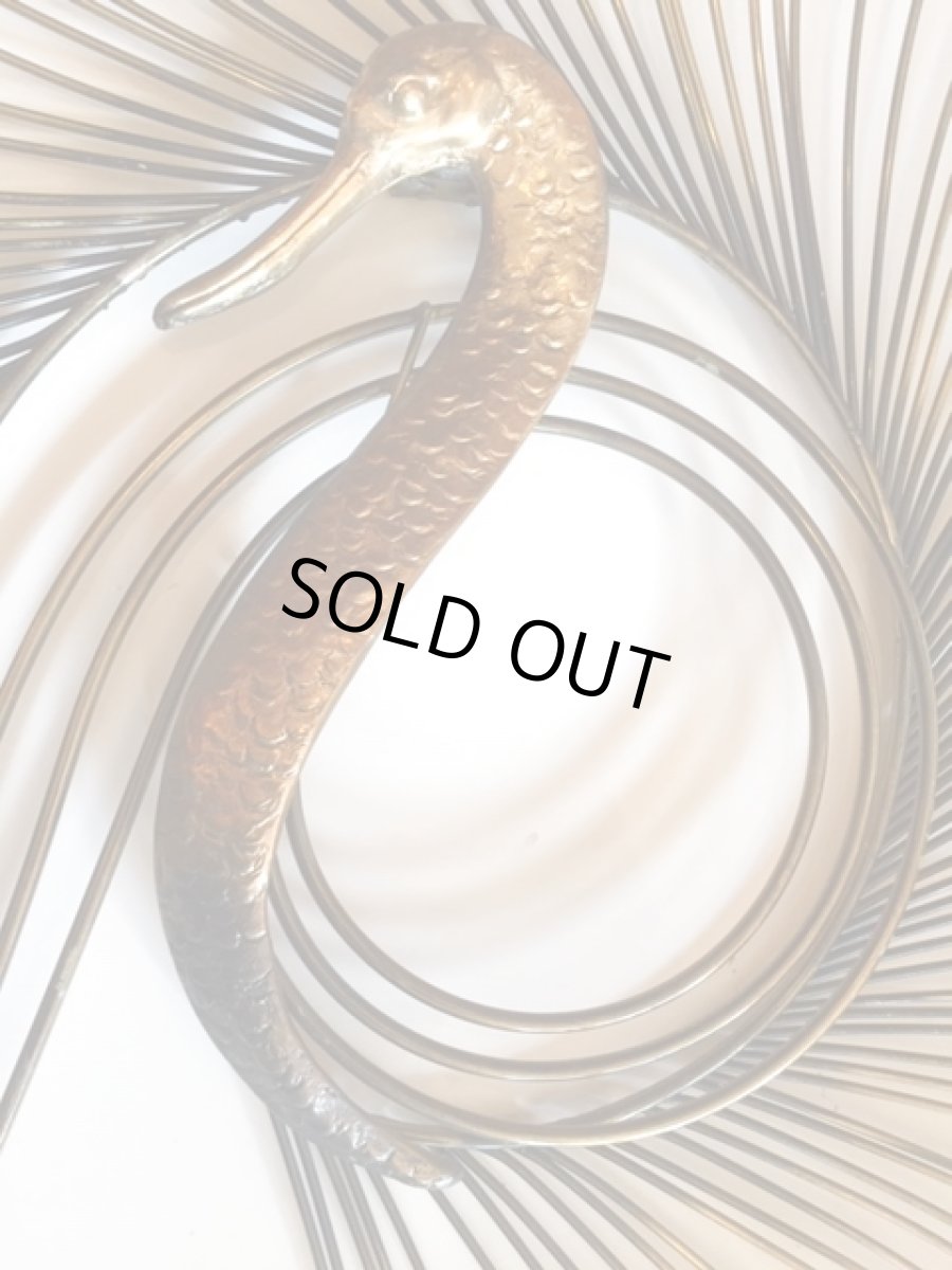 画像5: "Curtis Jere"Peacock　Brass Wall Sculpture (5)