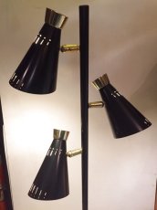 画像1: 3灯 Black StandLamp (1)