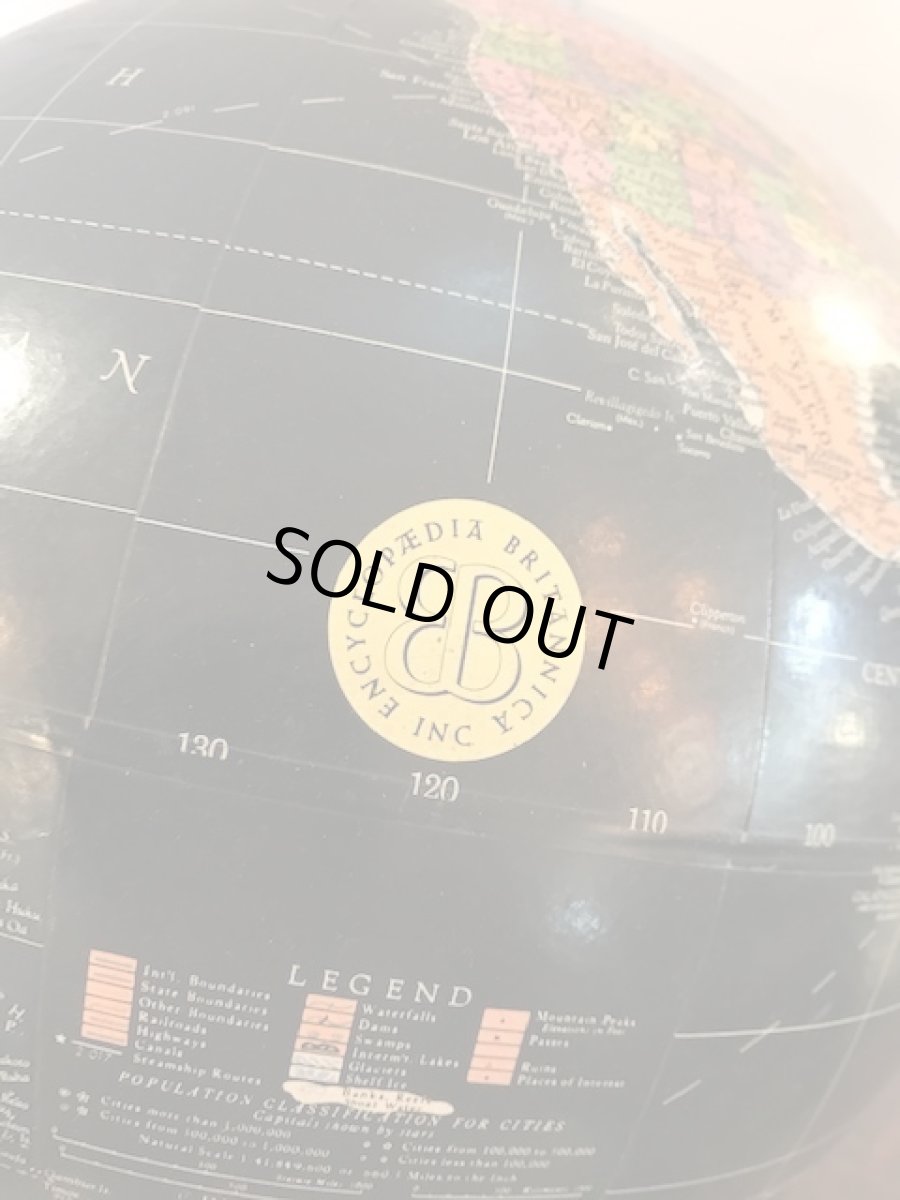 画像4: "BRITANICA"Black Ocean Globe (4)