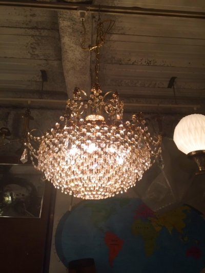 画像1: Gold Chandelier