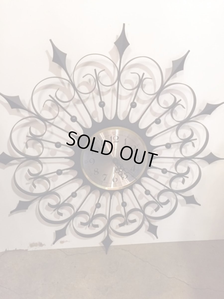 画像4:  "Elgin" SunBurst Clock (4)