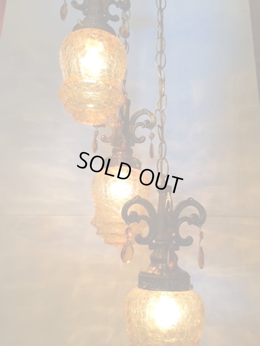 画像6:  3連"Crack" Pendant Light (6)