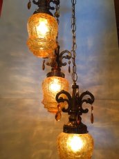 画像6:  3連"Crack" Pendant Light (6)