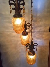 画像1:  3連"Crack" Pendant Light (1)