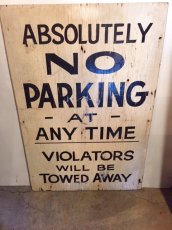 画像3: "NO PARKING" Wood  Sign (3)