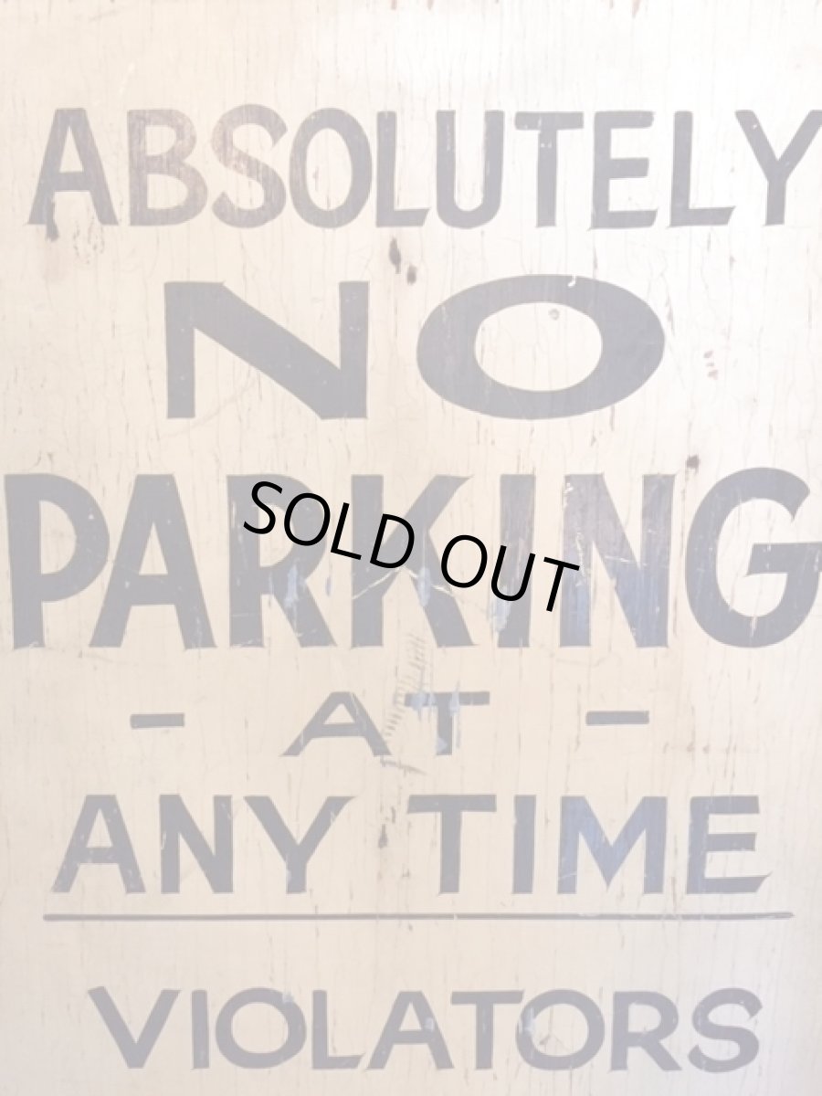 画像2: "NO PARKING" Wood  Sign (2)