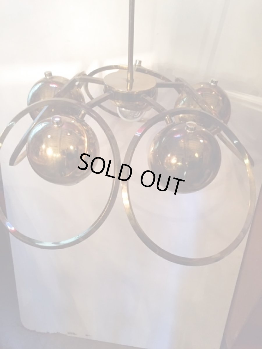 画像2: "UFO" Gold Pendant Light  (2)