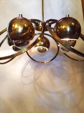 画像1: "UFO" Gold Pendant Light  (1)