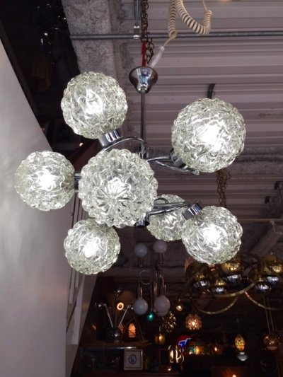 画像3: Modern Chrome Pendant Light