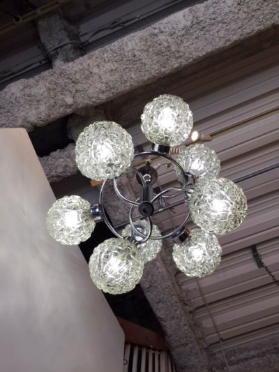 画像2: Modern Chrome Pendant Light